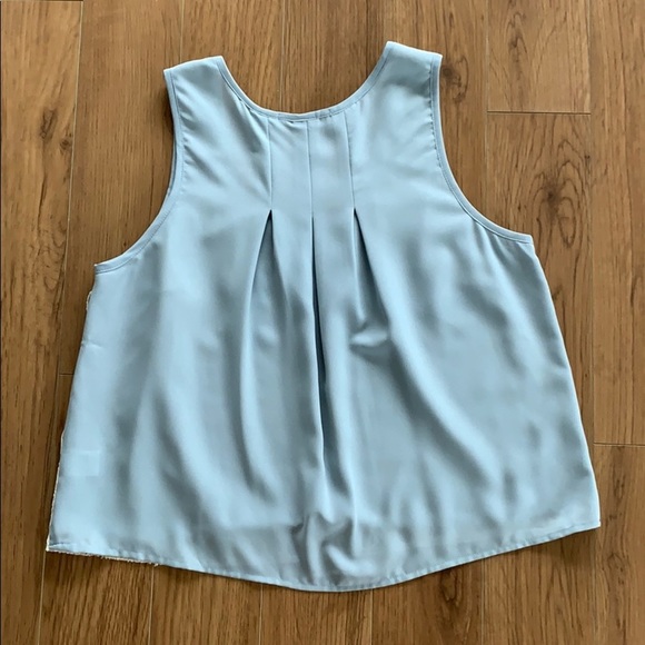 💕x3HP💕Chloe K crochet blue tank - Picture 3 of 10